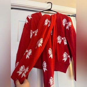 two piece bow outfit